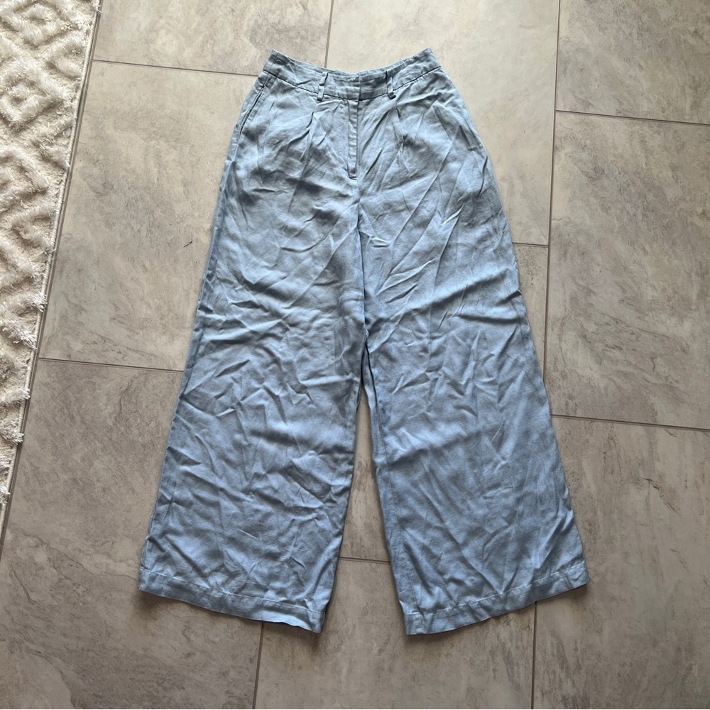 Rosetta Getty Blue Wide Leg Trouser